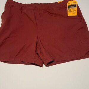 Carhartt Women's Force Relaxed Fit Ripstop 5-Pocket Work Shorts Size XL 16-18